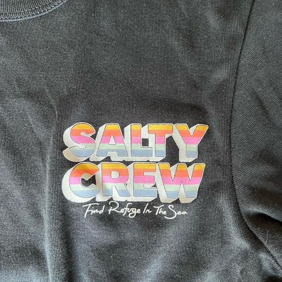 Salty Crew Black Cotton Tee - Picture 2 of 4